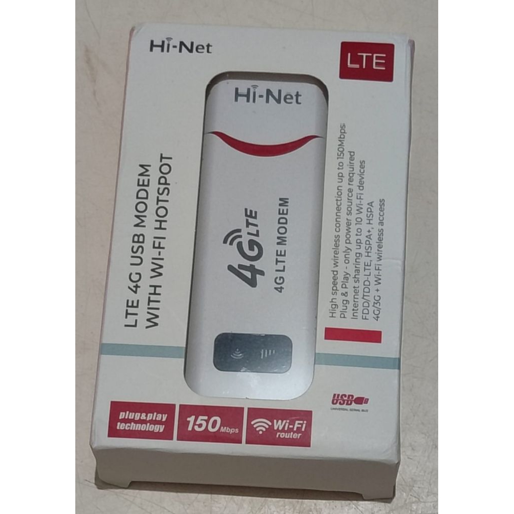 Jual Hi-Net Modem Wifi 4G Hotspot USB Mifi All operator 150Mbps ...