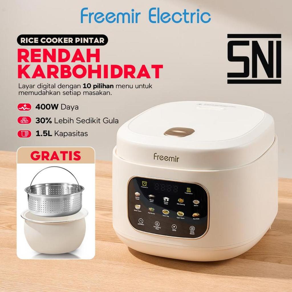 Jual Freemir Smart Rice Cooker 1.5L Penanak Nasi Rendah Karbo ...