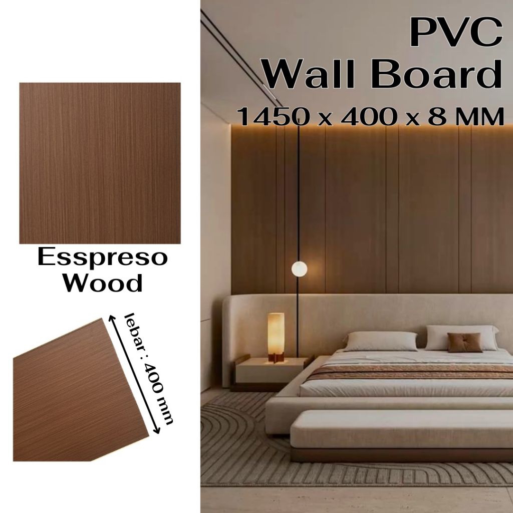 Jual Wallboard Panel Dinding 1.45 Meter PVC Wall Board WPC 1.45 m ...