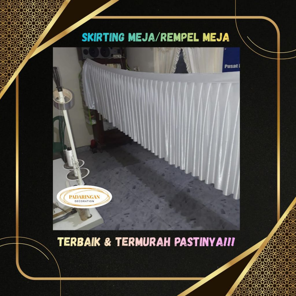 Jual REMPEL MEJA#PINGGIRAN MEJA#SKIRTING MEJA#POLOS | Shopee Indonesia