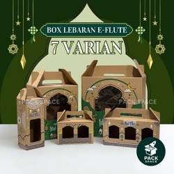 Box Lebaran Idul Fitri Gable Box Lebaran / Box Jinjing Lebaran Cocok untuk Toples Tabung Parcel Lebaran , Sovenir , Hampers dll