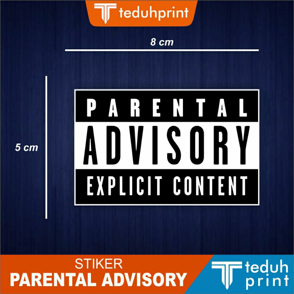 Jual Stiker Parental Advisory Explicit Content | Shopee Indonesia