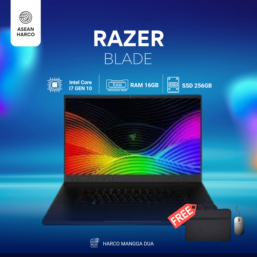 Jual Laptop Gaming Razer Blade i7 - 10th RAM 16GB SSD 256GB | LAPTOP ...