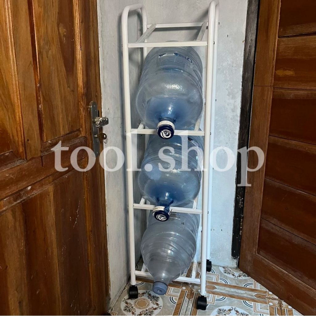 Jual Rak galon 2/3/4 susun full besi rak galon serbaguna bisa buat ...