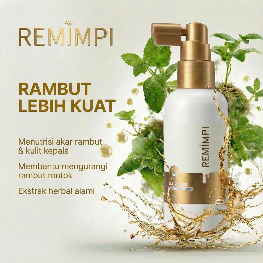 Jual REMIMPI Hair Loss Treatment Tonic Memperkuat akar rambut ...