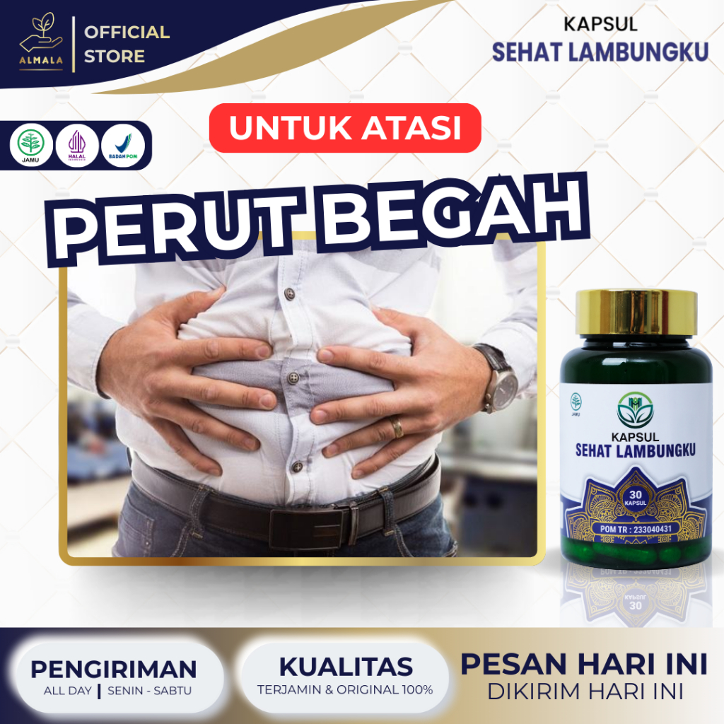 Obat Perut Begah, Meredakan Perut Sakit, Lambung Perih, Perut Terasa Penuh, Asam Lambung Naik, Gerd - Kapsul Sehat Lambungku