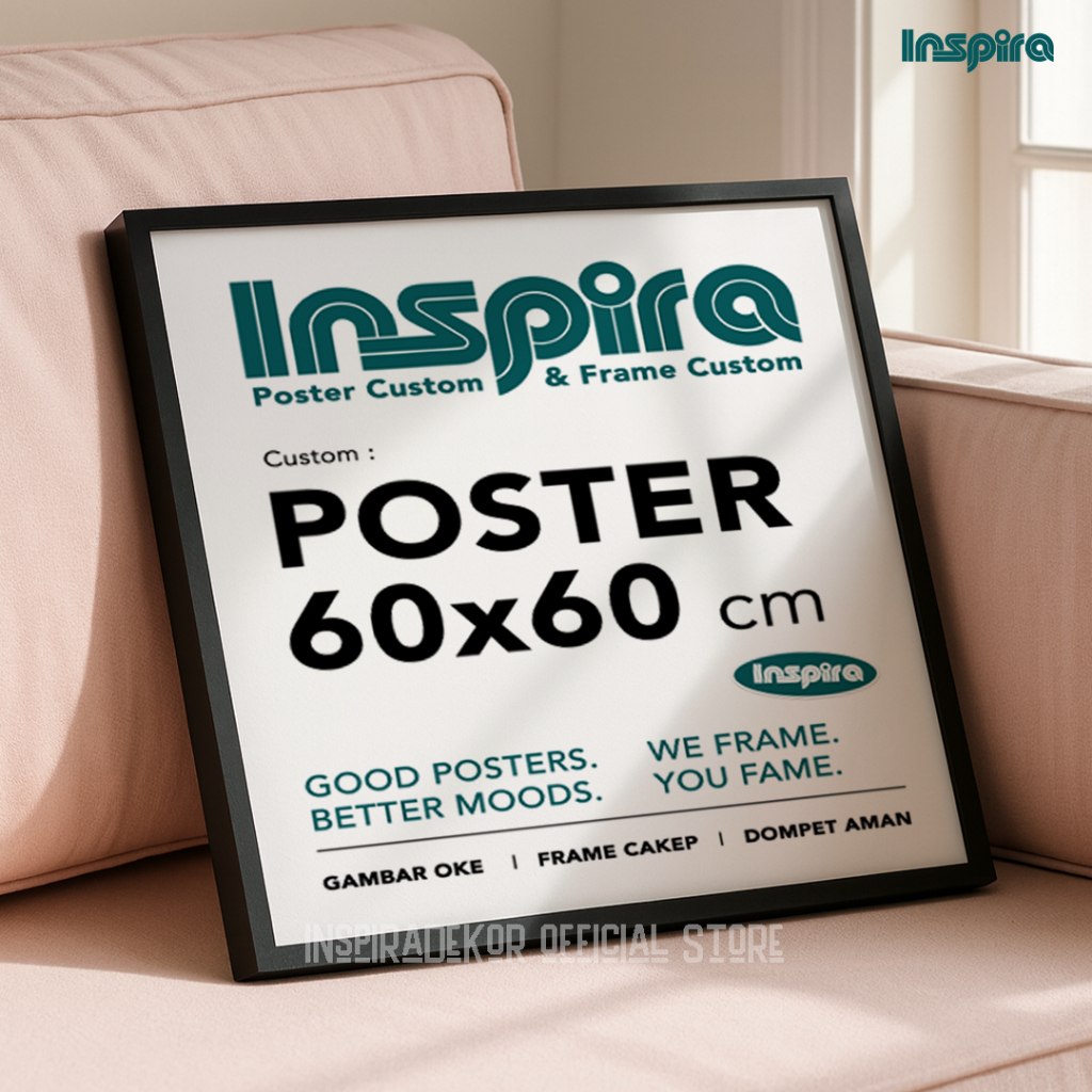 Jual Inspira Custom 60x60 Bingkai Frame Cetak Foto Dekorasi Dinding ...