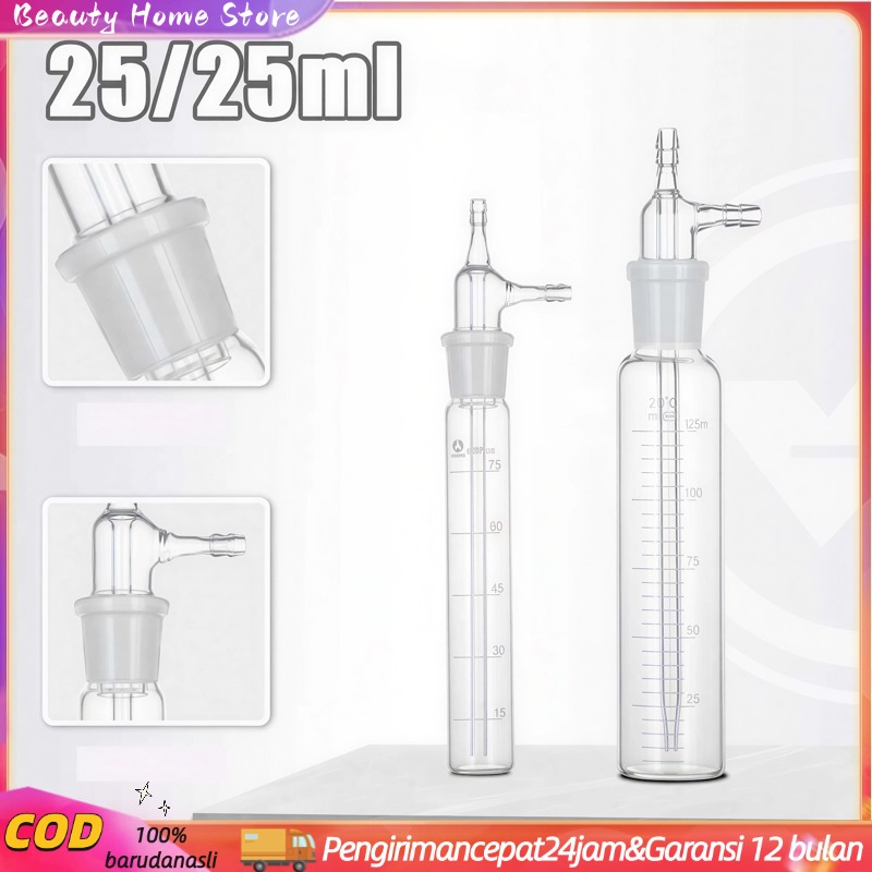 Jual 25ML/50ML Glass Impinger Lab Midget Inpinger Botol Penyerap Gas ...