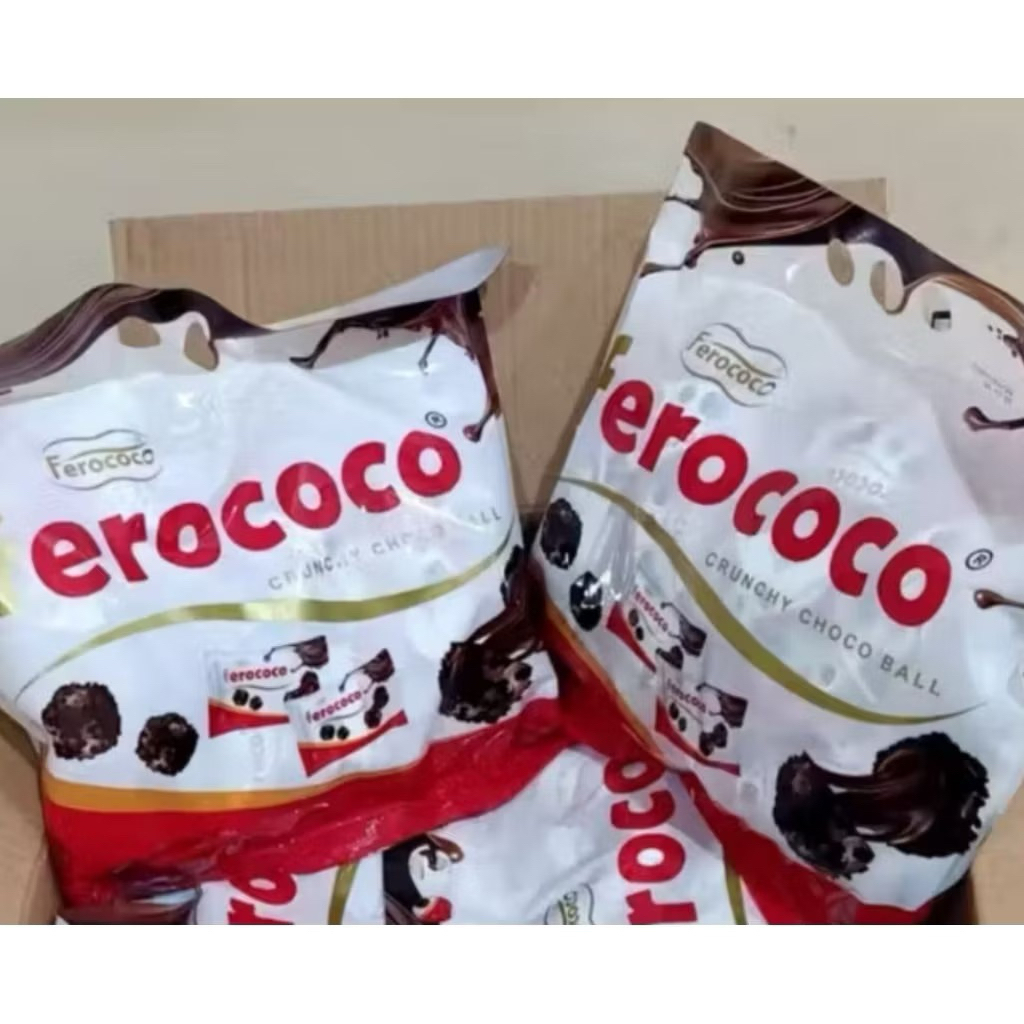 Jual FEROCOCO CRUNCHY CHOCO BALL COKELAT BULAT WAFER | Shopee Indonesia