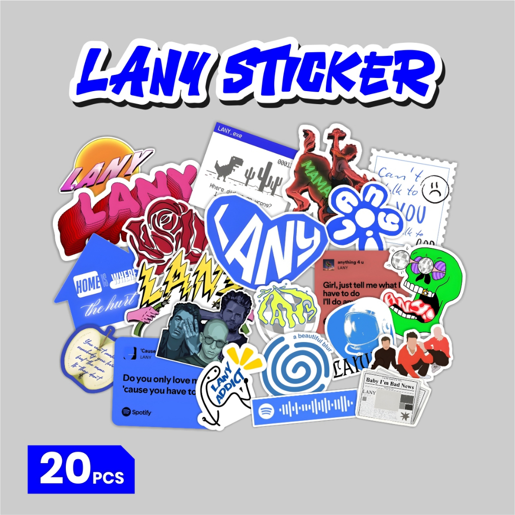 Jual Stiker Lany Pack/Sticker Pack Lany | Stiker Tahan Air Anti Luntur ...