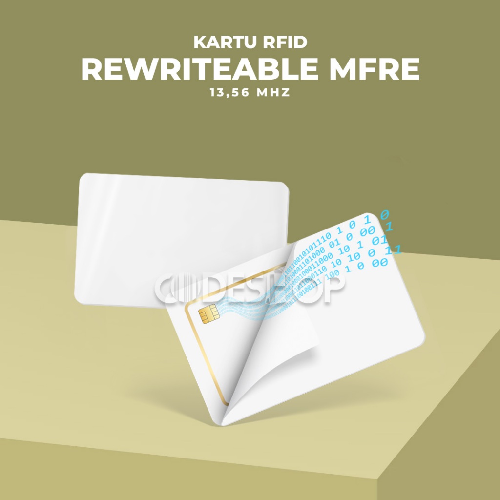 Jual Kartu RFID MFRE Writeable 13.56 MHz PVC ID Blank Card Rewriteable ...