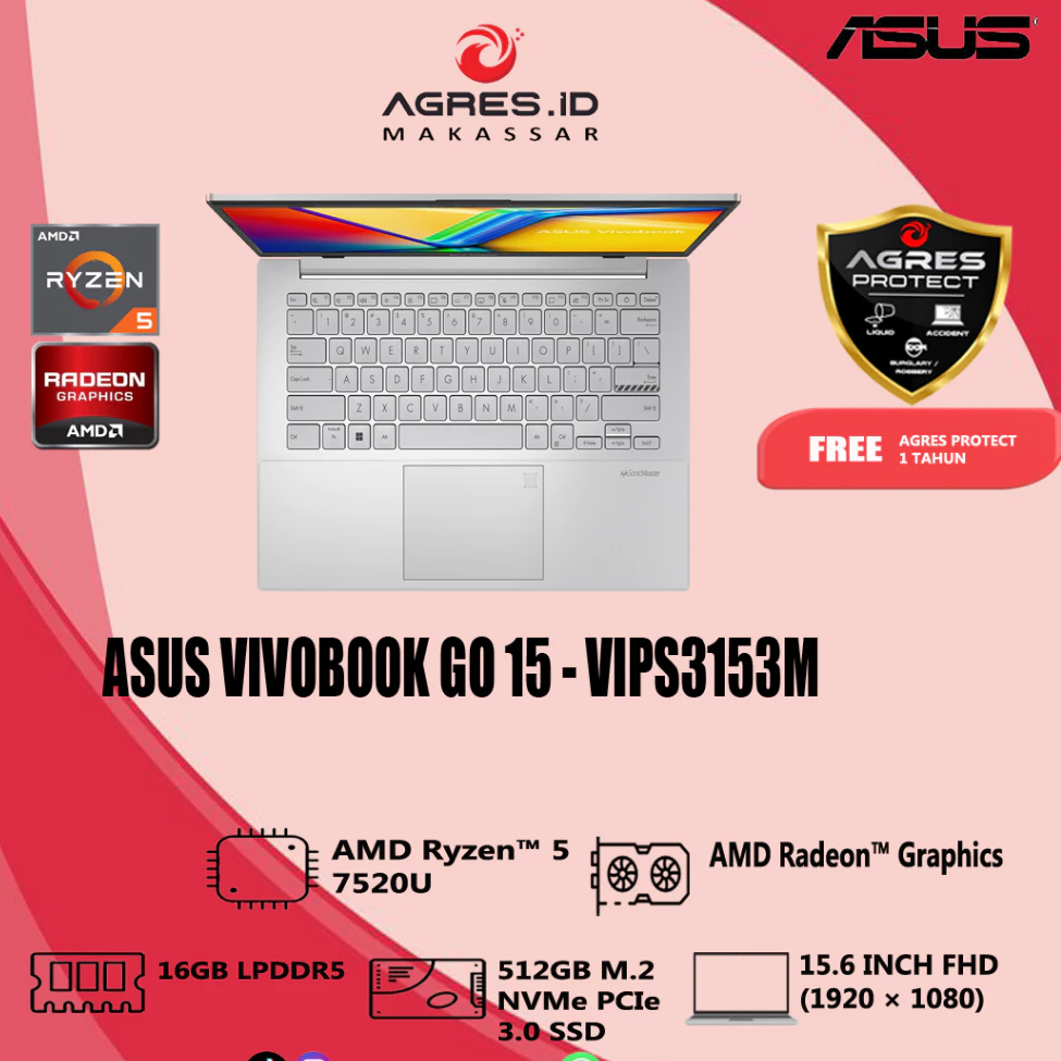 ASUS Vivobook Go OLED laptop terbaik untuk desain grafis harga 7 jutaan