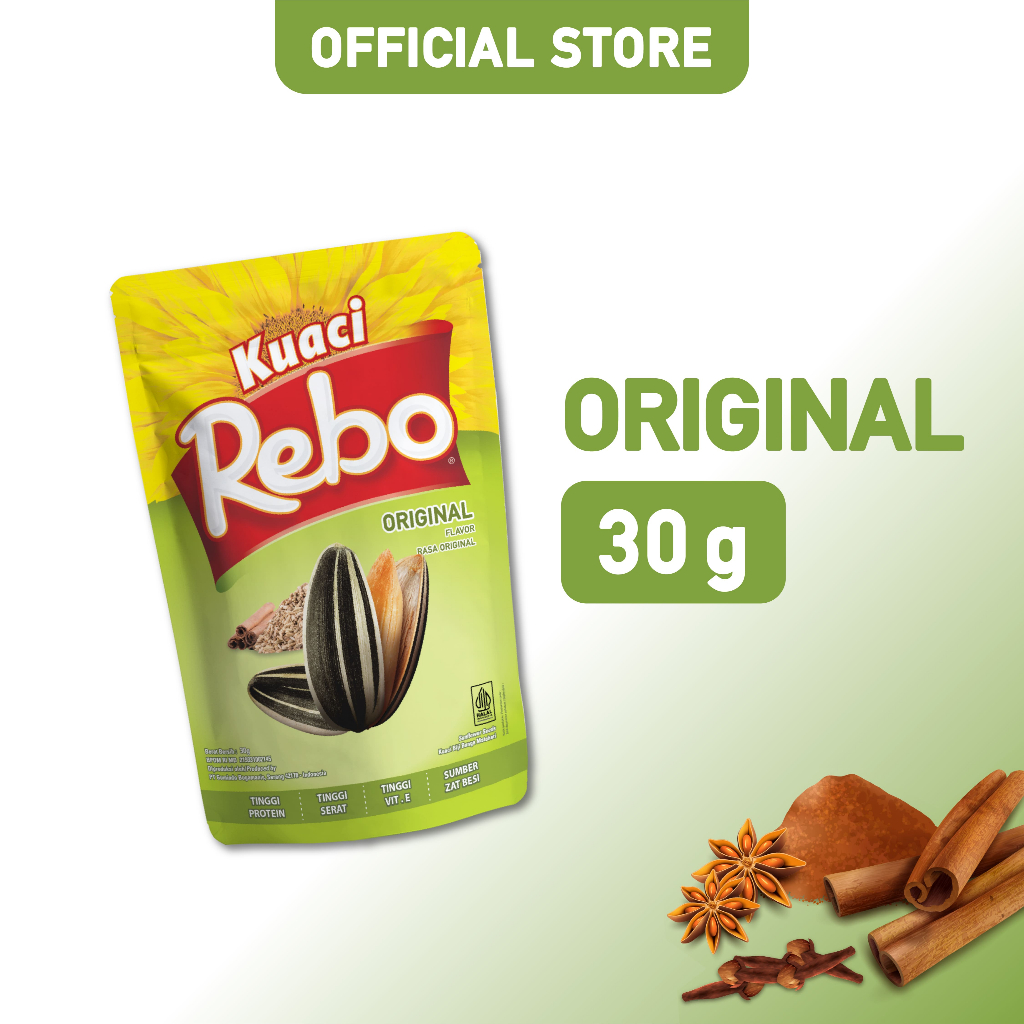Jual Rebo Kuaci Rasa Original 30 Gram | Shopee Indonesia