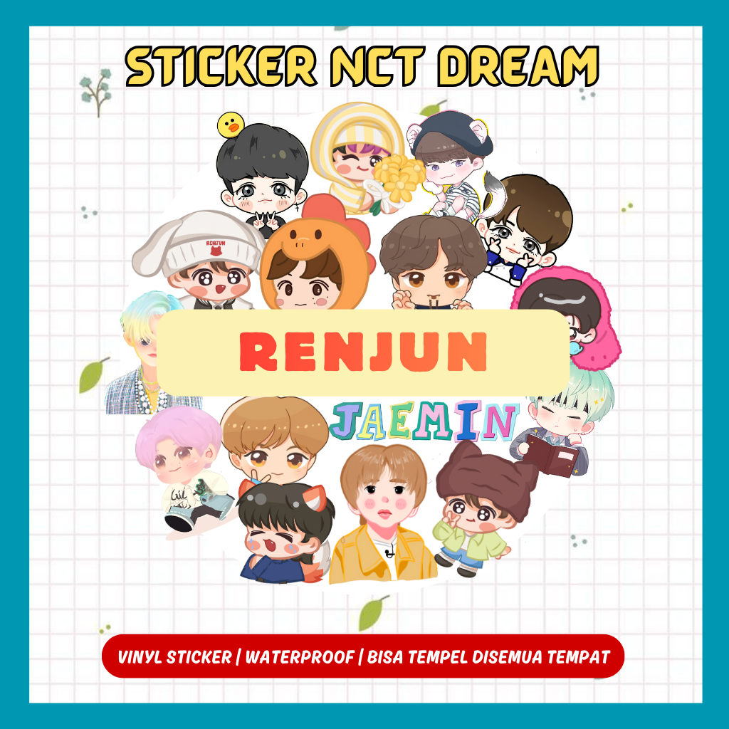 Jual STICKER RENJUN NCT DREAM WATERPROOF | STIKER NCT DREAM (TIDAK ...