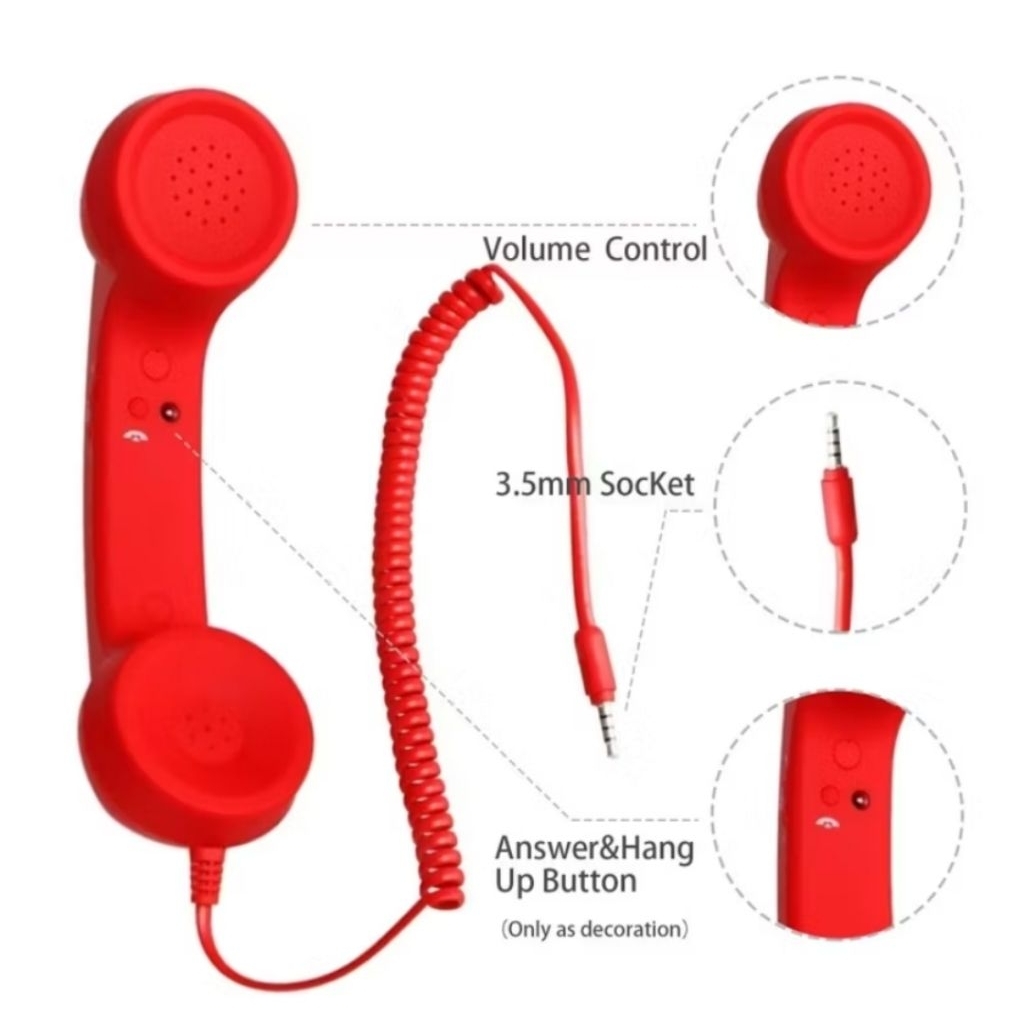 headphone gagang telepon terhubung ke smartphone android