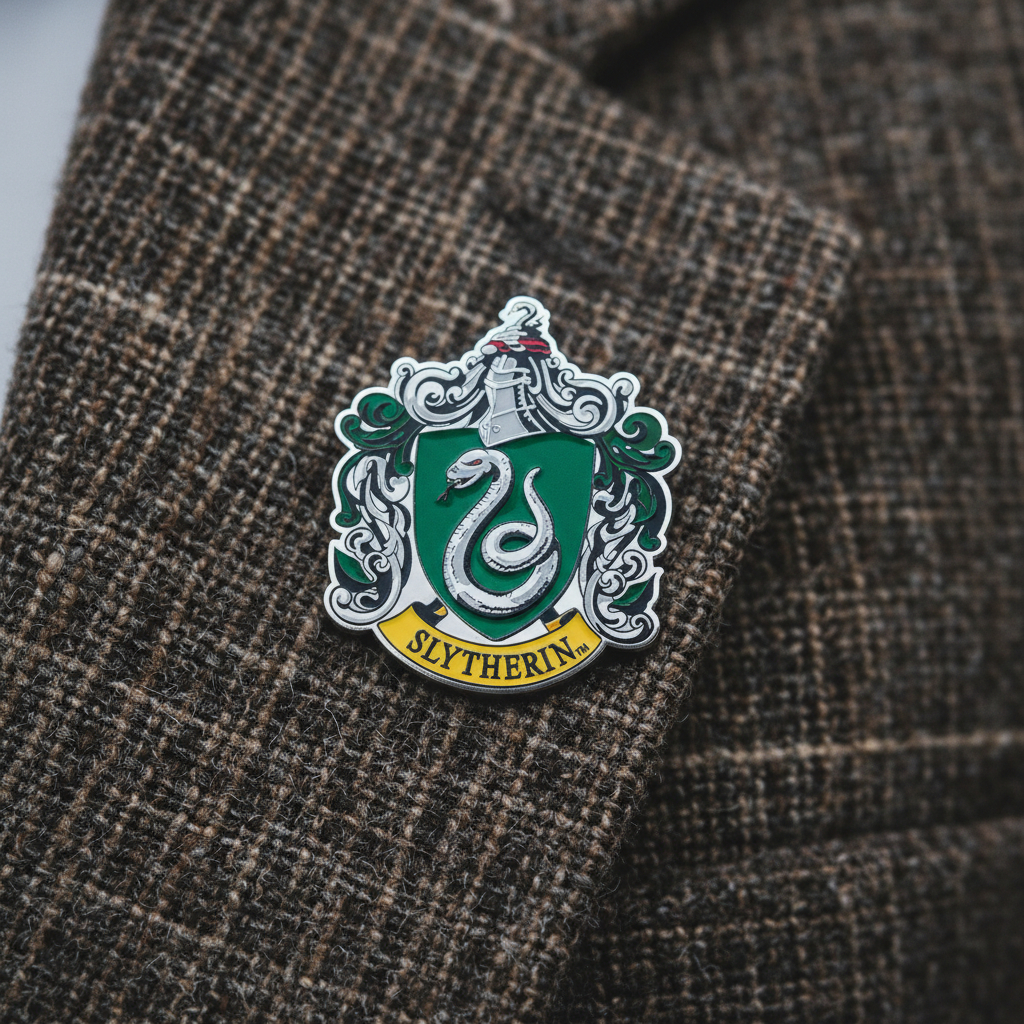 Jual Pin Bross Akrilik Logo Slytherin Heri Poter Gambar Glossy ...