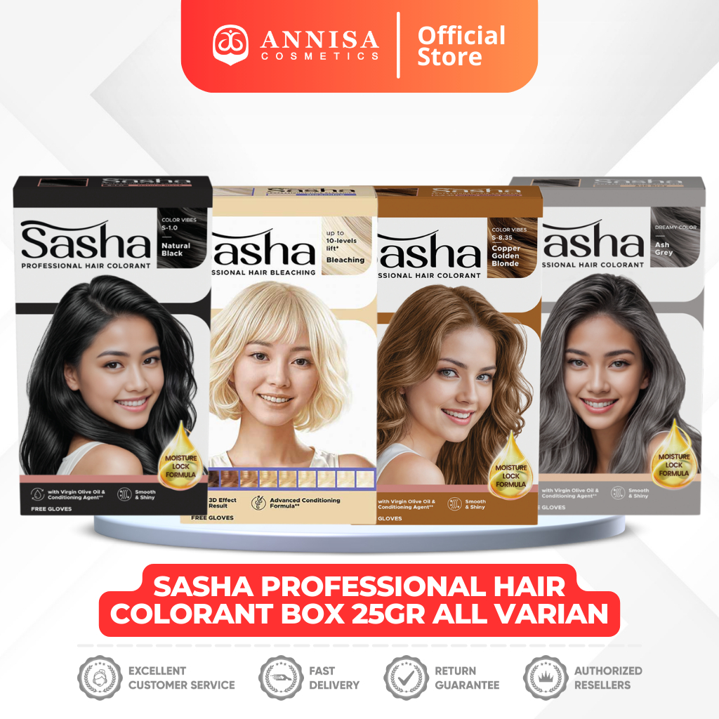 Jual SASHA Professional Hair Colorant Box All Varian | Shopee Indonesia