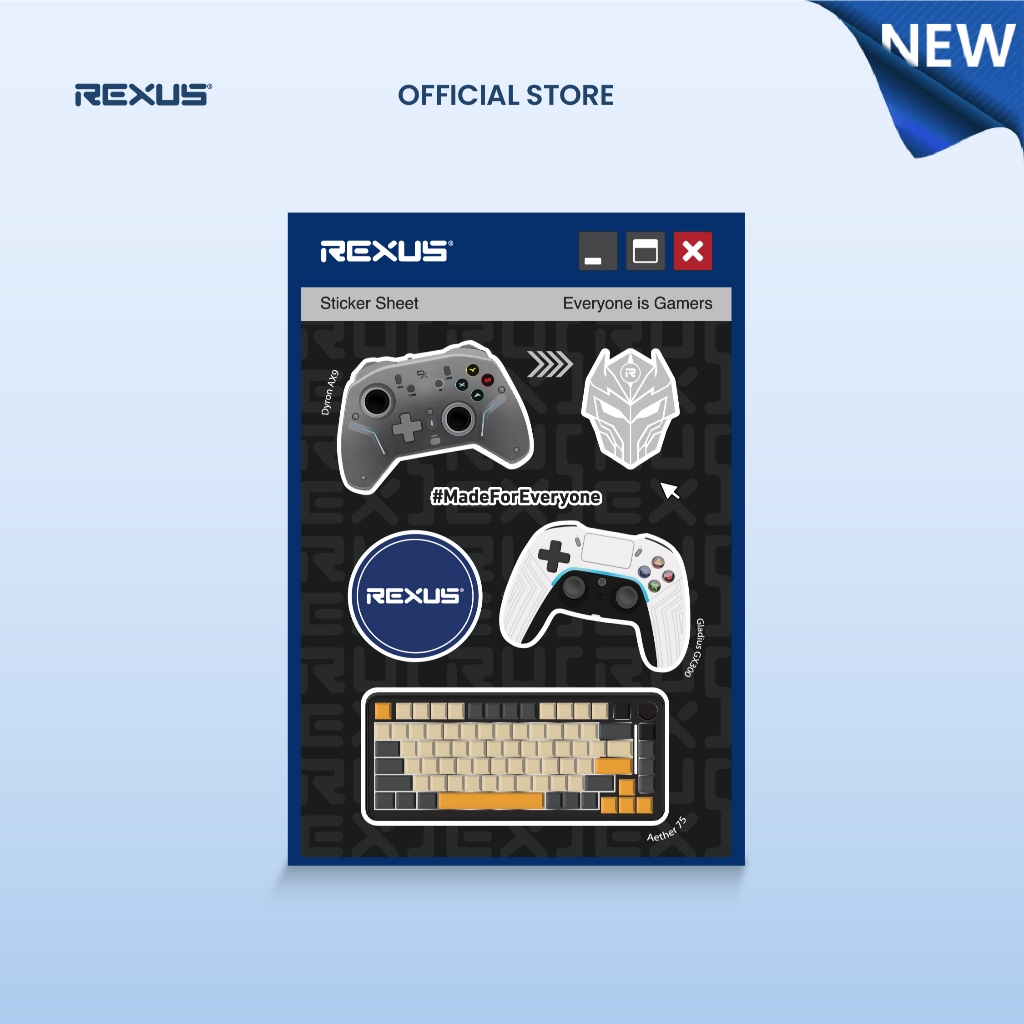 Rexus Sticker Pack Exclusive Merchandise