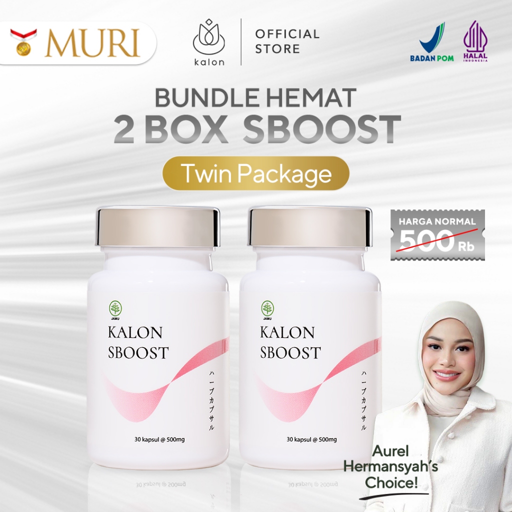 Jual Twin Package 2 Box Kalon SBOOST BPOM & HALAL MUI Kapsul Pelangsing ...