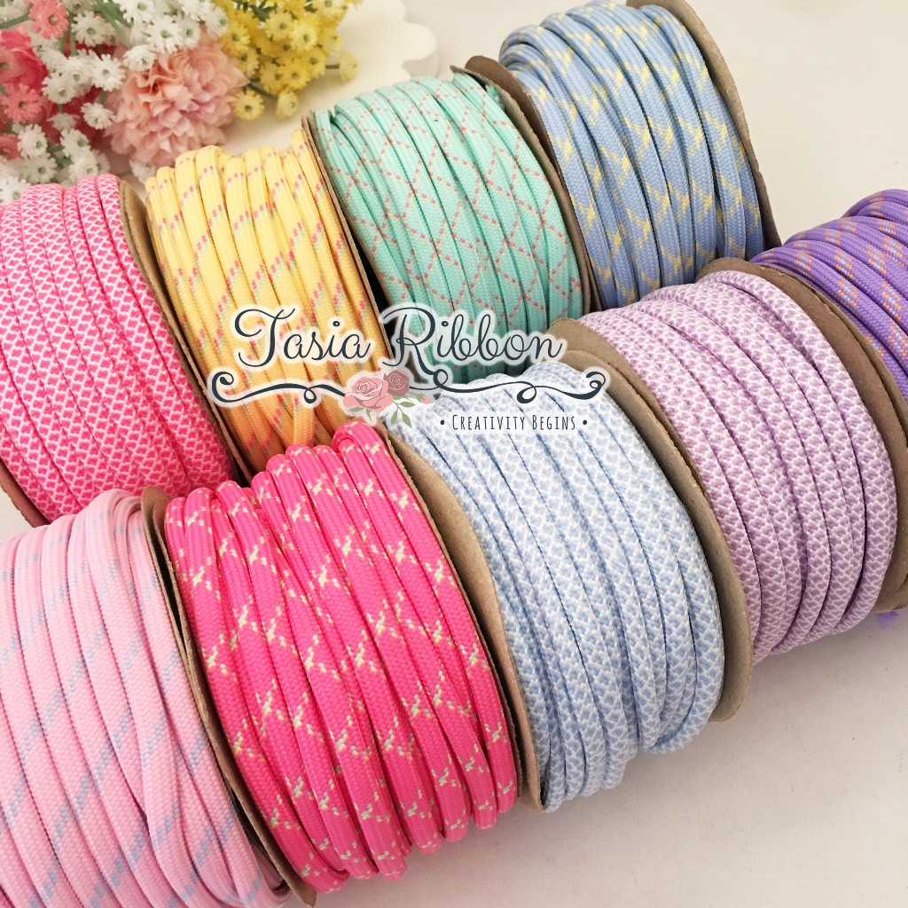 Jual Tasia Ribbon | Tali Paracord Motif 5mm Series II (Tali PhoneStrap ...