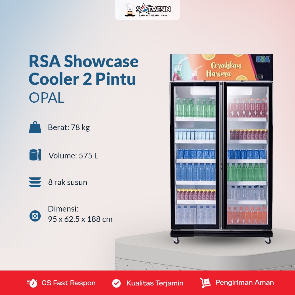 Jual Satmesin - Display Cooler | RSA Showcase Cooler Pendingin Minuman ...