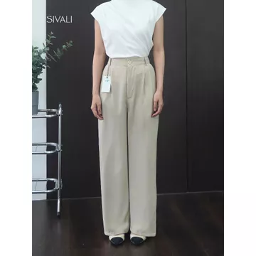 SIVALI Loose Pants 332 PETITE SIZE Celana Kulot Polyester Anti Kusut Trousers Kantor Formal