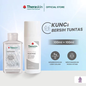 Theraskin BPOM Micellar Cleansing Water 100ml Membersihkan Make Up Kotoran Dan Minyak Sesuai