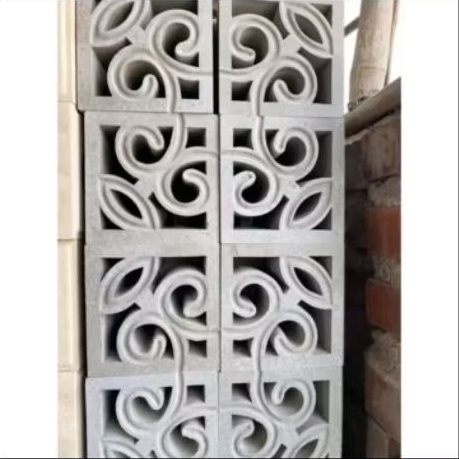 Jual ROSTER MINIMALIS batik putih (20x20)roster pagar, roster dinding ...