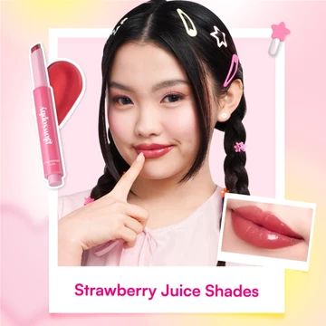 New Launch Glowsophy Color Crush Juicy Tinted Lip Balm Pelembab Bibir Glossy Pigmented Efek