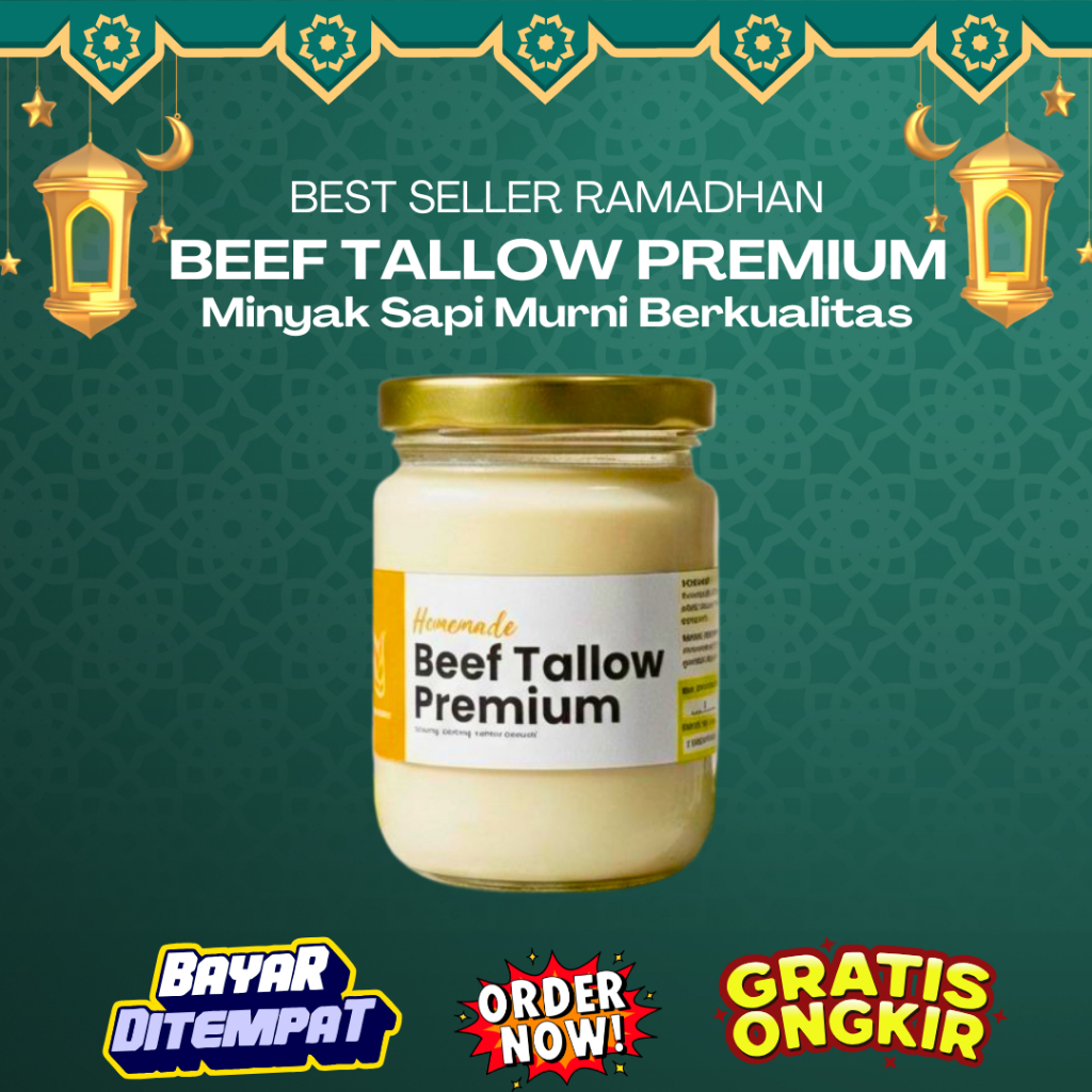 Jual Beef Tallow Premium 250ml Grassfed - Lemak Sapi Murni / Minyak ...