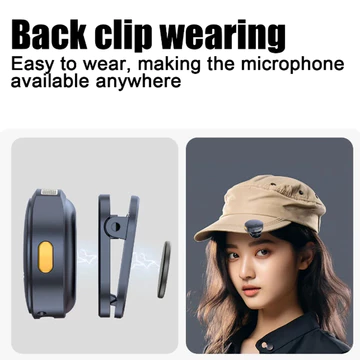 Mic Wireless Dual Microphone Magnetic Mikrofon Type C Dengan Kotak Pengisi Daya Mikr Wireless