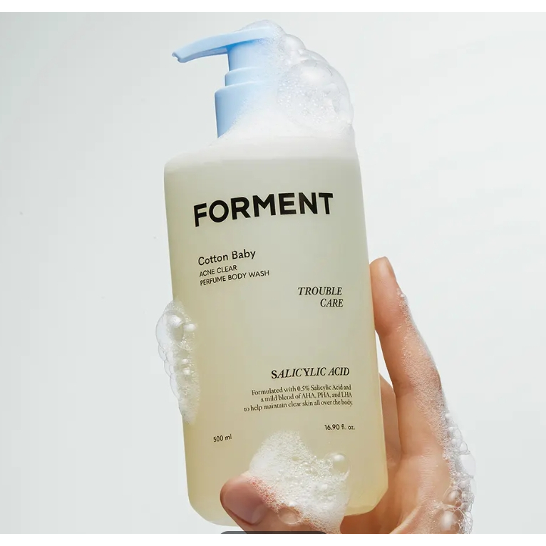 Jual Forment Cotton Baby Acne Clear Perfume Body Wash 500 ml | Shopee ...