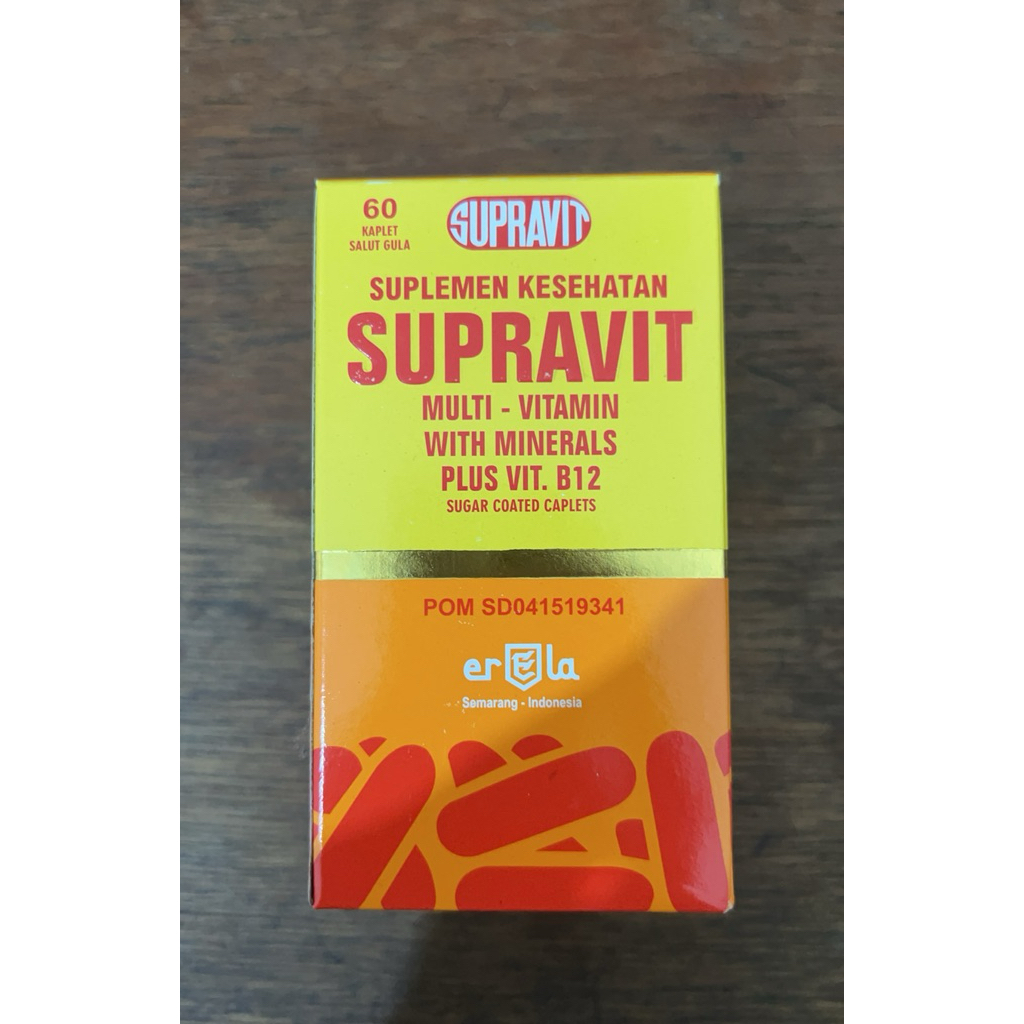 Jual Supravit Multivitamin 60 Kapsul - Mendukung Daya Tahan Tubuh ...