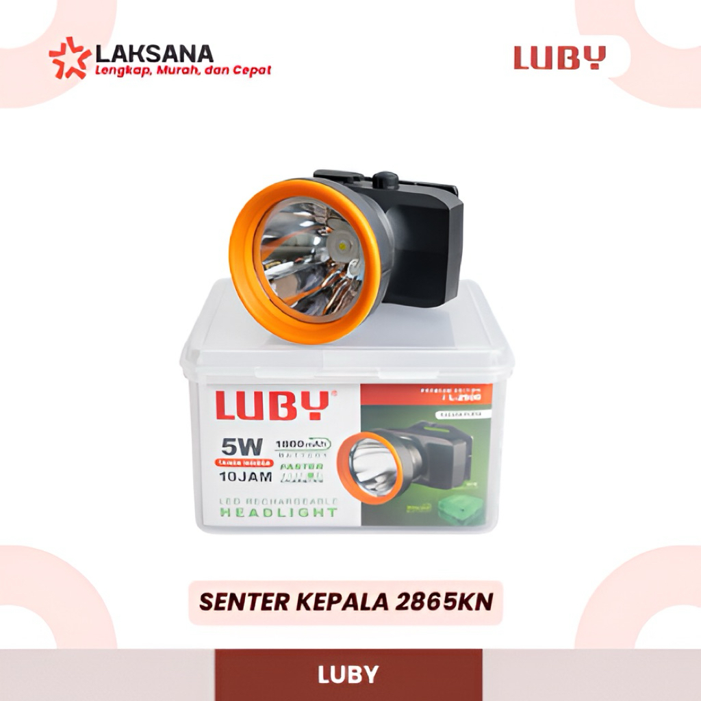 Jual Senter Kepala Luby | Senter Kepala LED Super Terang Lithium L ...