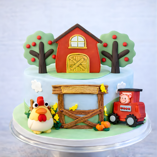 Jual Topper Kue Ulang Tahun Tema Peternakan 3D Farm Animals Cake Topper ...