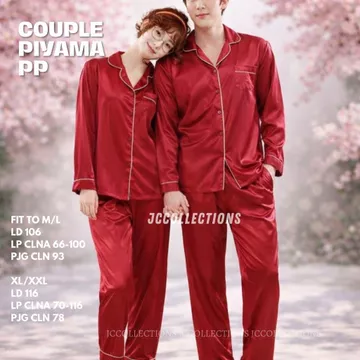 Baju Tidur Couple Pasangan Piyama Couple Pasangan Piyama Satin Couple JCCollections
