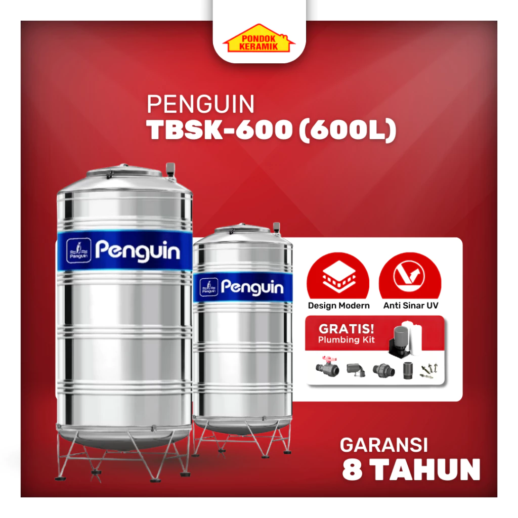 Penguin TBSK-600 600 Liter Stainless Steel Tank