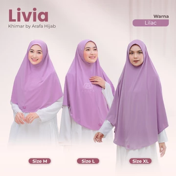 Arafa Hijab Khimar Livia Bergo Instan Jersey Premium Kerudung Syari Lebaran Jilbab Non Pet 2026