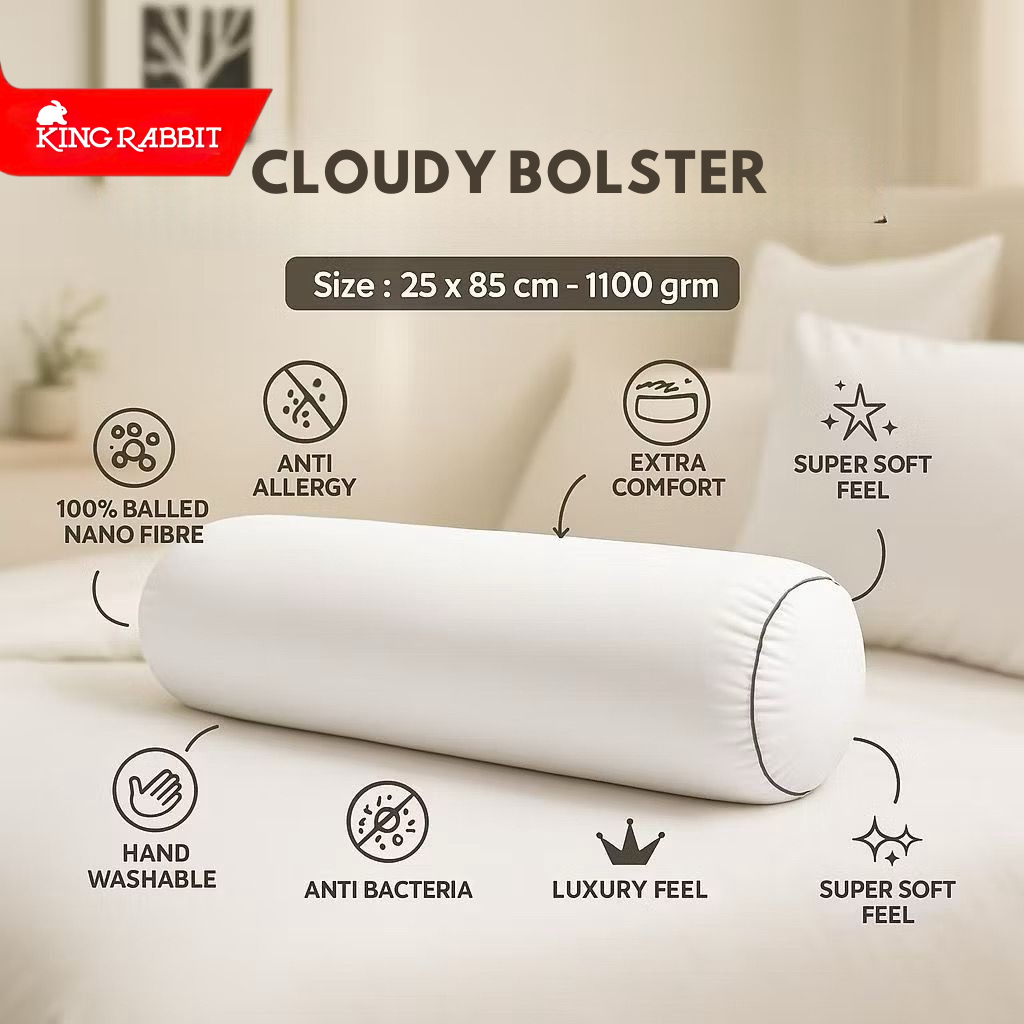 Jual King Rabbit Cloudy Bolster /Guling 25x85cm | Shopee Indonesia