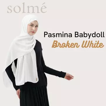 Solmè Pashmina Ceruty Babydoll Hijab Premium Lembut Jatuh Ringan Elegan