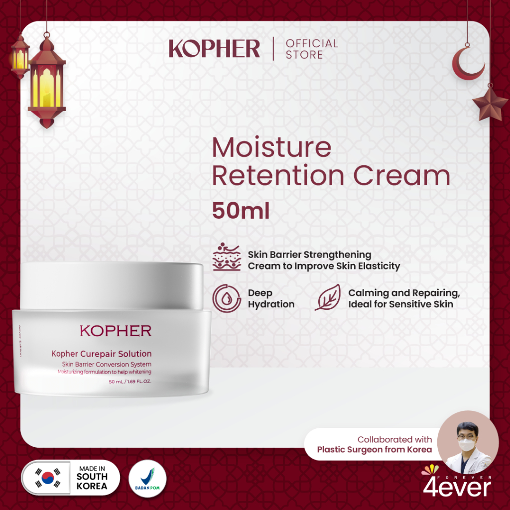 Jual KOPHER Moisture Retention Cream - 50 ML | Shopee Indonesia