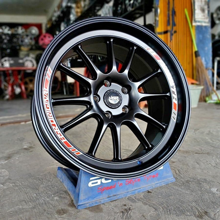 Jual Velg Mobil Innova Venturer Ring 18 Hitam HSR AMETH R18 Lebar 9 ...