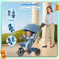 Kitty Mom - Sepeda Stroler Bayi Travelling 2 Arah | Baby Stroller | Kereta Doron