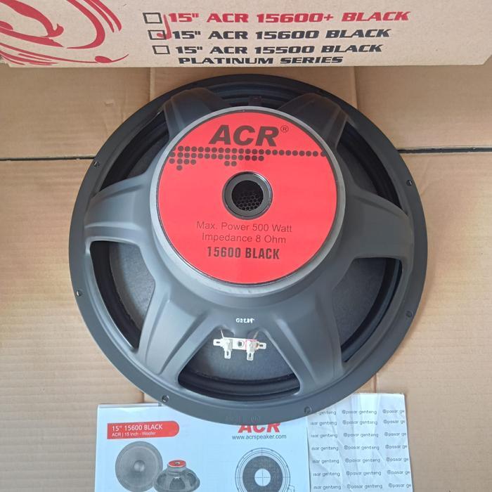 Jual Speaker Komponen Woofer ACR 15600 Black 15in 15inch 15 inchi