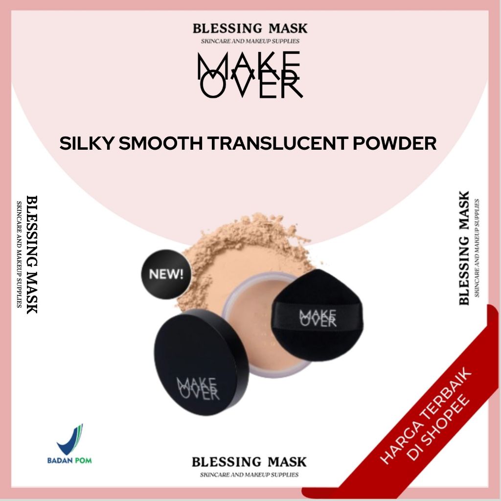Jual MAKE OVER Silky Smooth Translucent Powder 35g - MakeOver Bedak ...