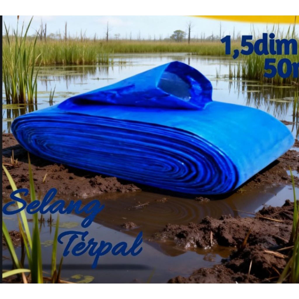 Jual SELANG IRIGASI 1,5 DIM 50m/SELANG TERPAL PLASTIK/SELANG PENGAIRAN ...