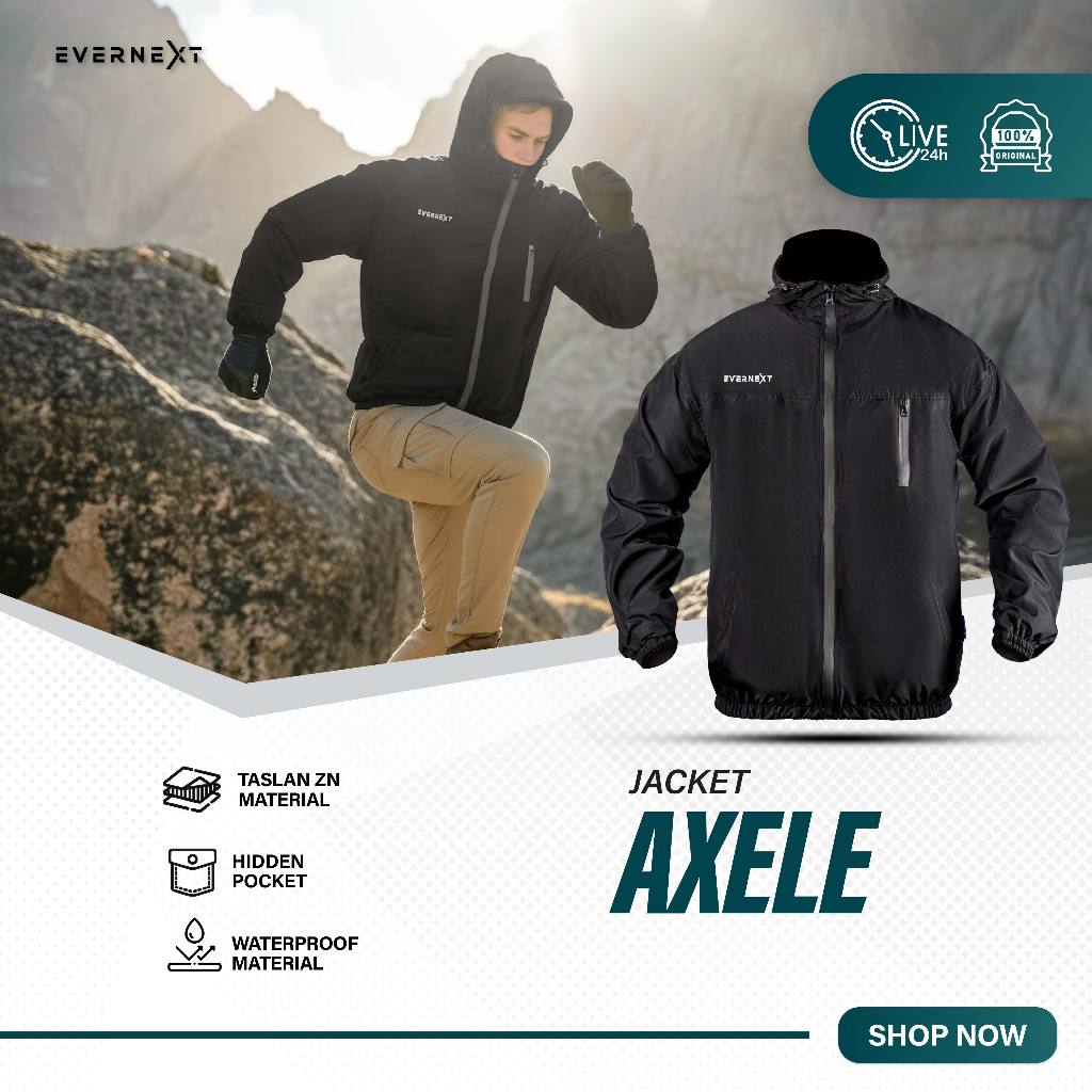 Jual Evernext - Jaket Pria Casual Waterproof Outdoor Gunung Riding ...