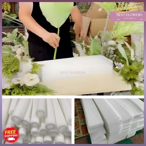 Jual BUSA ELASTIS PUTIH BUSA DEKORASI WEDDING BUSA BULAT 2 METER BUSA ...