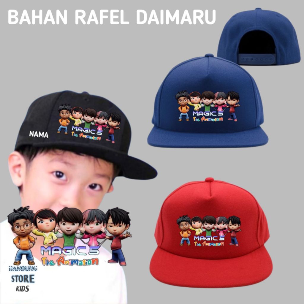 Jual Topi Snapback Anak Karakter Gambar Magic 5 Animations | Shopee ...