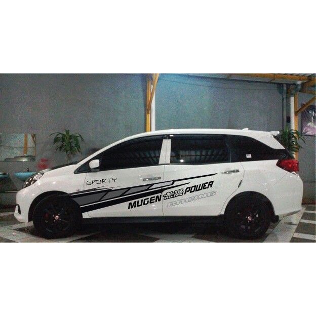 Jual Sticker mobil honda mobilio stiker list mugen power honda mobilio ...
